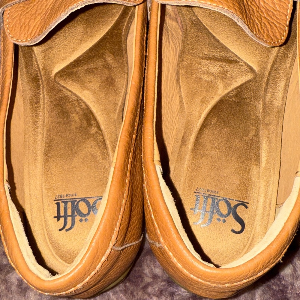 Women’s Sofft brown soft pebbled leather slip on Moccasins, loafers shoes,sz 9.5 - Picture 7 of 14